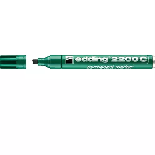 טוש פרמננט edding ראש קטום 2200 ירוק אדינג edding
