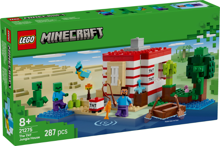 לגו מיינקראפט - בית הגונגל 3 -  LEGO Minecraft  TNT-viidakkotalo 21275