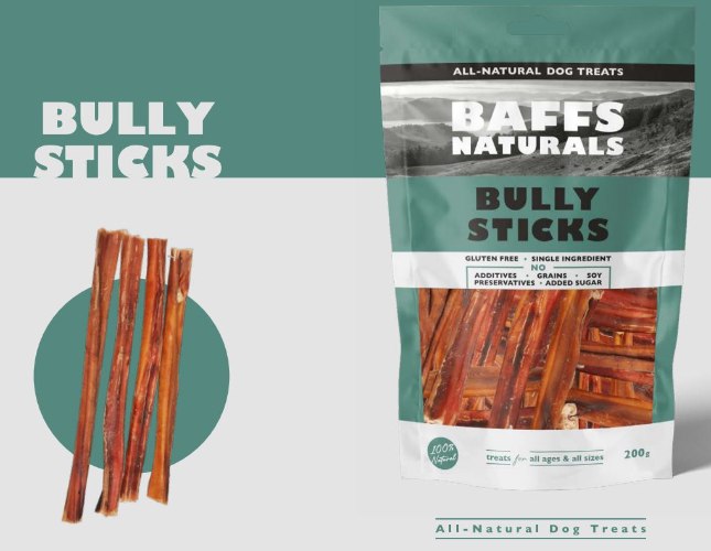 באפס בולי סטיק בקר 100 גרם Bully Sticks