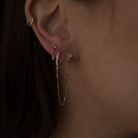 עגיל עופרה | עגיל לשני חורים