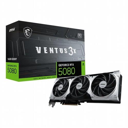 כרטיס מסך MSI GeForce RTX 5080 16G VENTUS 3X OC