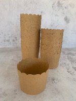 40 עטרות נייר קוטר 7 - חום קראפט