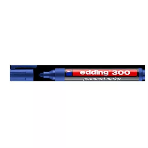 טוש פרמננט 300 טיפ עגול 1.5-3 מ"מ כחול אדינג edding
