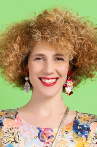 עגילים מונגולי אדומים