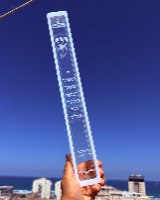 בית מזוזה שקוף עם מסגרת - 40 ס"מ