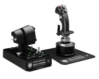 סט בקר ומצערת לסימולטור טיסה Thrustmaster HOTAS Warthog עם H.E.A.R.T ל-PC