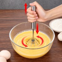 זוג מטרפות ידניות חצי אוטומטיות מנירוסטה אל חלד דגם SwiftBlend