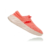 Hoka Ora Recovery Shoes 2 נעלי גרב נשים הוקה אורה 2 בצבע כתום אדום פיאסטה | נעלי התאוששות הוקה