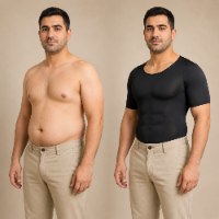 חולצת חיטוב ועיבוי שרירים לגברים דגם Musclix