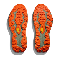 HOKA SPEEDGOAT 6 WIDE - נעלי ספורט רחבות גברים ספידגוט 6 רחבות בצבע זית/כתום | HOKA גברים