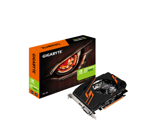 כרטיס מסך Gigabyte GT 1030 2GB DDR5 DVI HDMI Over Clock