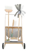 עגלת נקיון מעץ לילדים | מק"ט W10D200B |  צעצועץ