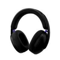 אוזניות אלחוטיות צבע שחור Logitech G325 – אוזניות שחורות פריט בודד עם נגיעות כחולות על רקע לבן Bluetooth