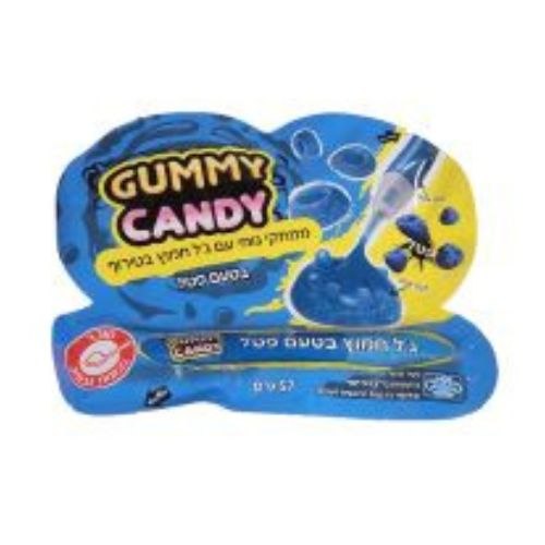 ממתק גומי בטעם עם עט פטל במילוי ג'ל חמוץ