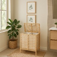 סל כביסה מחולק BAMBOO