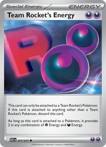 קלף בודד single פוקימון - team rocket's energy - Ascended Heroes - 217/217
