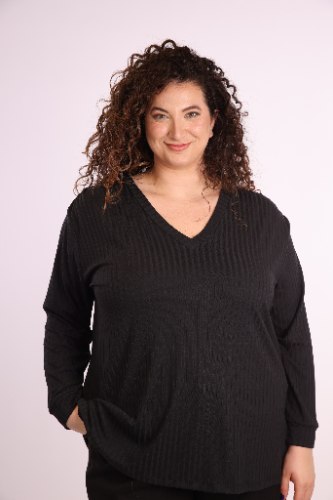 חולצת שימי פס שחור