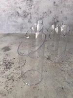 כוסות קינוח דגם מעוגל אלכסוני- 30 יח' במארז
