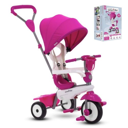 תלת אופן בעל 4 מצבי נסיעה Breeze Plus צבע ורוד 403353 מבית קפיץ קפוץ