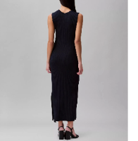 CALVIN KLEIN Women's Dress Sz XL Ribbed Maxi Black