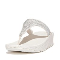 לולו טו פוסט לבן קריסטל פיטפלופ FITFLOP