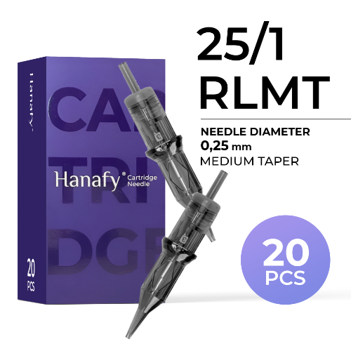 סט 20 מחטים HANAFY 25/1 RLMT