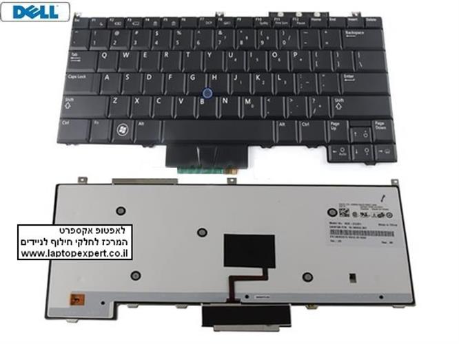 מקלדת מוארת למחשב נייד Dell Latitude E4300 Laptop Keyboard 0KR737  KR737 NSK-DG101 NSK-DG201