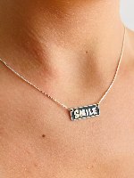 שרשרת SMILE מלבנית