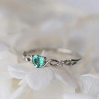 טבעת-לב-נשים-תכשיטים-צבע-טורקיז