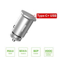 מטען רכב מהיר 30W עם יציאת PD3.0 / QC4.0+ / SCP / QC3.0