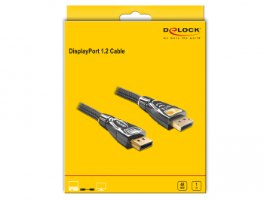 כבל מסך Delock Premium DisplayPort 1.2 Cable 4K 60 Hz 1 m