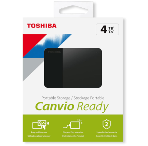 דיסק חיצוני TOSHIBA Canvio Ready 4TB 2.5 USB 3.2