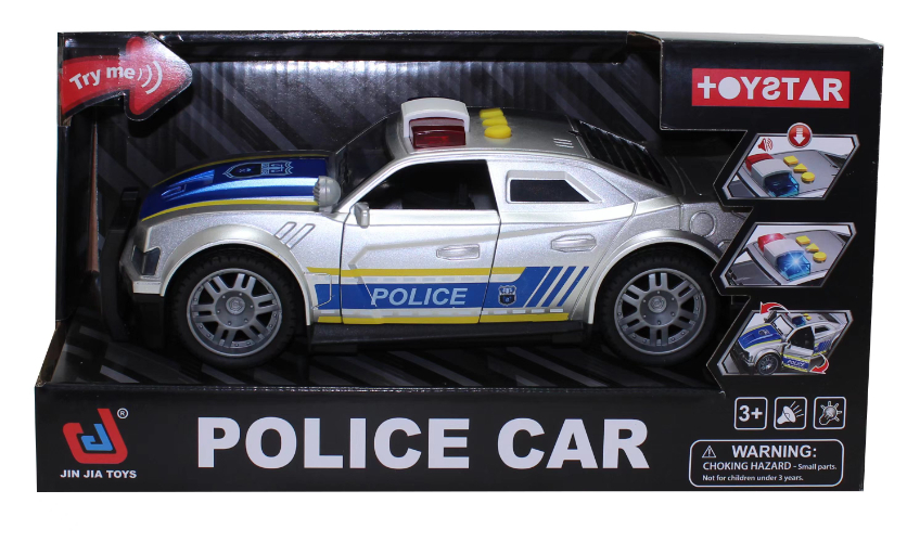 מכונית משטרה כולל אורות וצלילים 66613