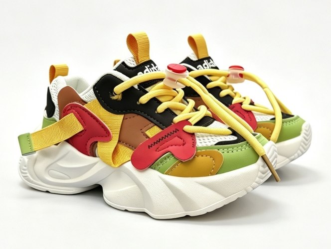 נעלי ילדים Adidas Ozweego Retro ירוק צהוב