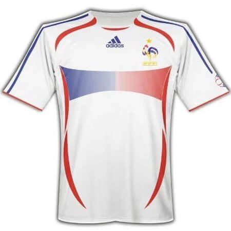 חולצת משחק רטרו צרפת חוץ 2006