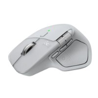 עכבר אלחוטי צבע אפור Logitech MX Master 4 For Mac – סוללה נטענת עכבר אלחוטי אפור בודד מונח בזווית