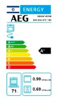 תנור בנוי 71 ליטר דגם AEG ABU51201M נירוסטה
