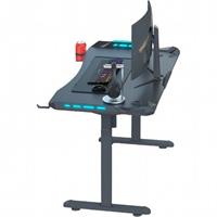 שולחן גיימינג חשמלי Optimus X RGB שחור אורך 120