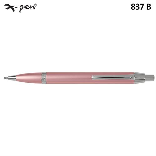עט ניקו אנודייז ורוד כסף כדורי XP-837b X-Pen NIKKO Anodize