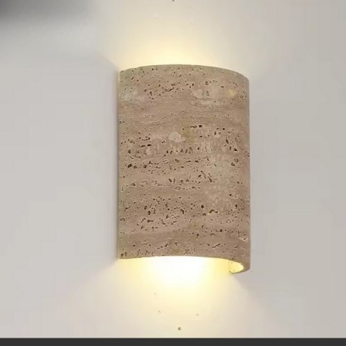 מנורת קיר אפ דאון אבן טרוורטין טבעית לבחוץ עמידה במים OUTDOOR