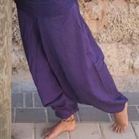 מכנסי אלאדין סגול מכותנה נפאלית