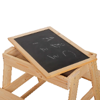 שולחן עץ לילדים 2 ב-1