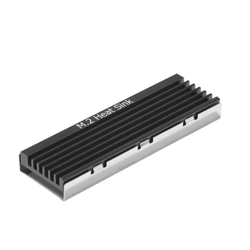 גוף קירור מאלומיניום צבע שחור SSD 2280 M.2 NVMe HeatSink