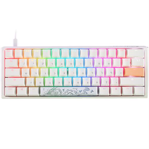 מקלדת מכנית Ducky One 3 Mini Cherry Brown Switch עברית/אנגלי