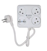 מטען USB עם מפצל מרובע – טעינה נוחה ומהירה למספר מכשירים