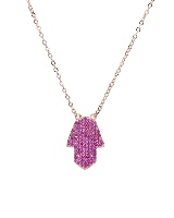 Mano Pink Necklace Rose Gold