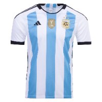 חולצת משחק ארגנטינה בית 2022 - שלושה כוכבים - אלופת העולם