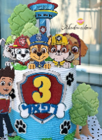תבנית עצים בגדלים שונים