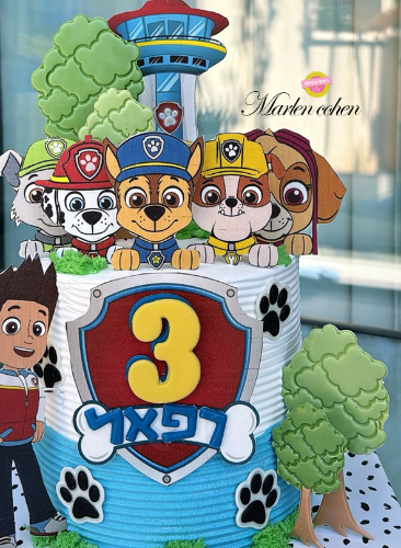 תבנית עצים בגדלים שונים