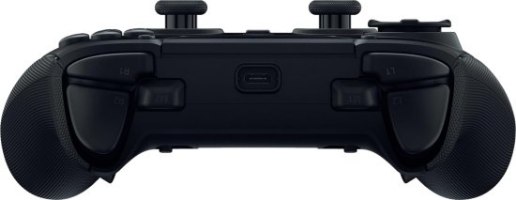בקר משחק אלחוטי צבע שחור Razer Raiju V3 Pro PlayStation 5/PC – מבט על חלקו העליון של בקר משחק שחור המציג חיבור USB-C